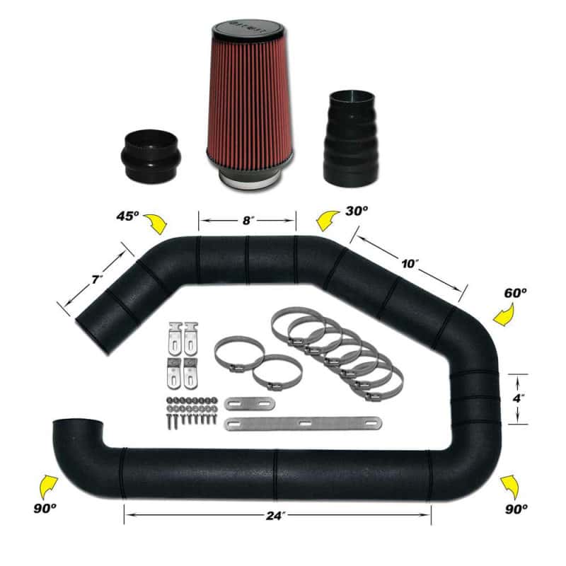 Airaid — Airaid U-Build-It - Universal 4in Master Kit I w/700-470 (9in) Filter
Universal Air Intake
Air Intake System - view 1