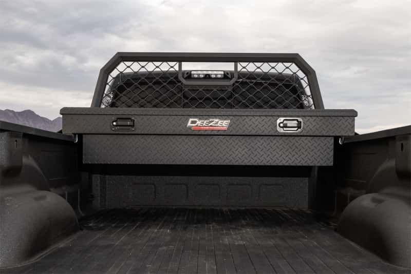 Dee Zee — Dee Zee Universal Tool Box - Red Crossover - Single Lid Black BT (Txt Blk)
ToolBxTrkBedRTR - view 7