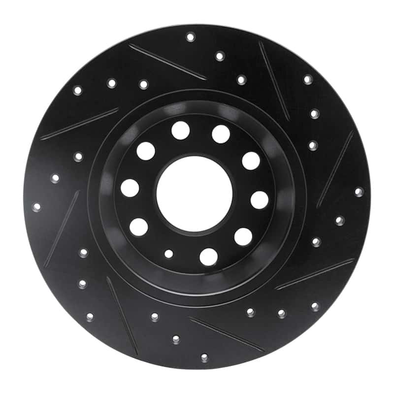 R1 Concepts — R1 05-18 Audi A3 Quattro Rear Left Drilled & Slotted Black Brake Rotor
R1 Brake Rotor Drill - view 5