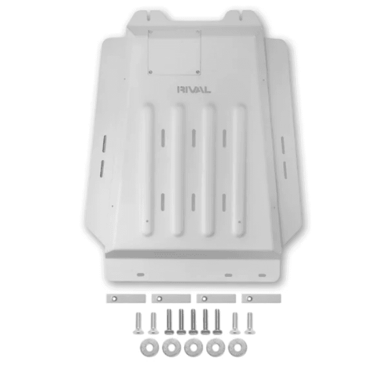 Rival 4x4 — Rival 2015-2026 Ford F150 Powerboost Only Aluminum Transmission Catalytic Converter Skid Plate
Cat Conv Skid Plate - view 1