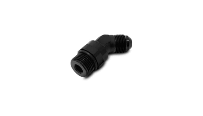 Vibrant — Vibrant -12AN Male to Male -12AN Straight Cut 45 Degree Adapter Fitting - Anodized Black
-12AN-12ORBMale45Deg - view 2