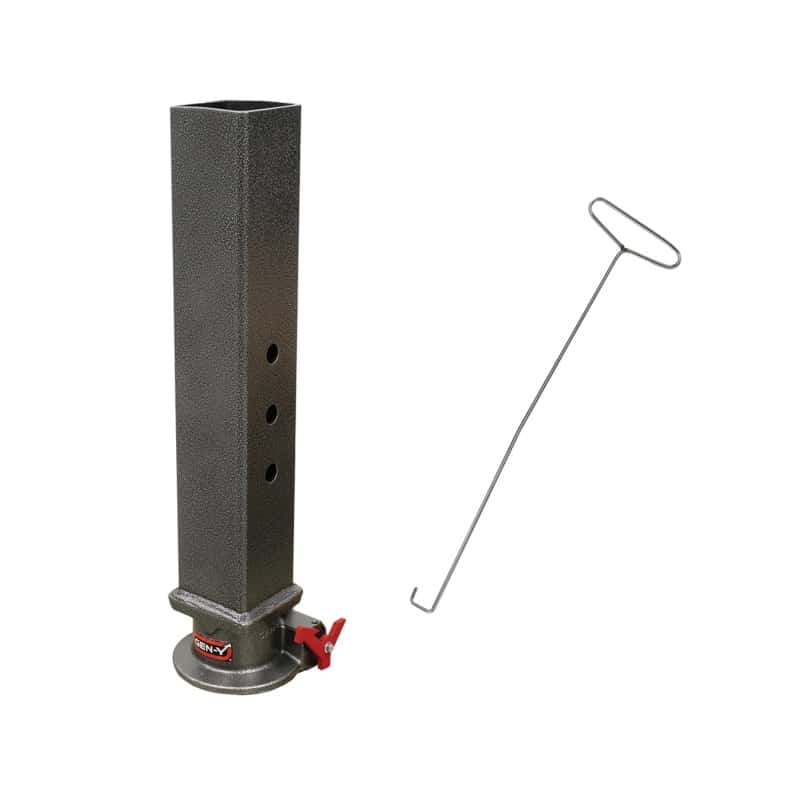 GEN-Y Hitch — Gen-Y Viking 4in Square Tube Gooseneck Static Hitch w/SnapLatch 2-5/16in Coupler 8.5K TW 30K
Gooseneck Hitch - view 2