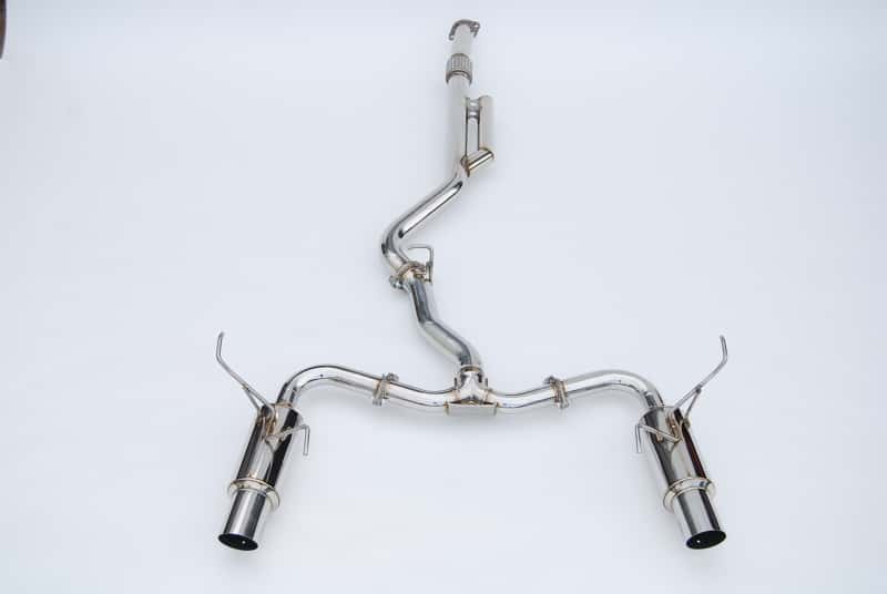 Invidia — Invidia 2022+ Subaru WRX N1 Twin Outlet Single Layer SS Tip Cat-Back Exhaust - view 4