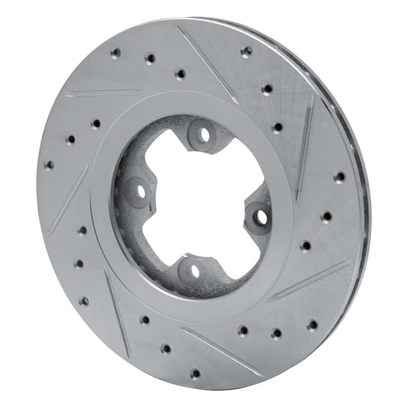 R1 Concepts — R1 81-88 Nissan Maxima Front Left Drilled & Slotted Silver Brake Rotor
R1 Brake Rotor Drill - view 4
