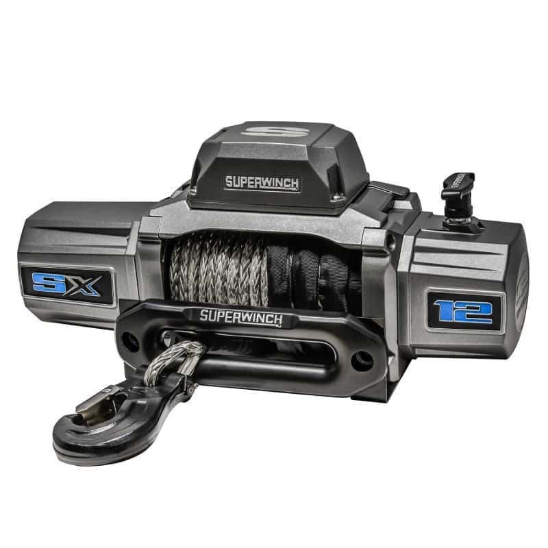 Superwinch — Superwinch 12000 LBS 12V DC 3/8in x 80ft Synthetic Rope SX 12000SR Winch - Graphite
Winch - view 1