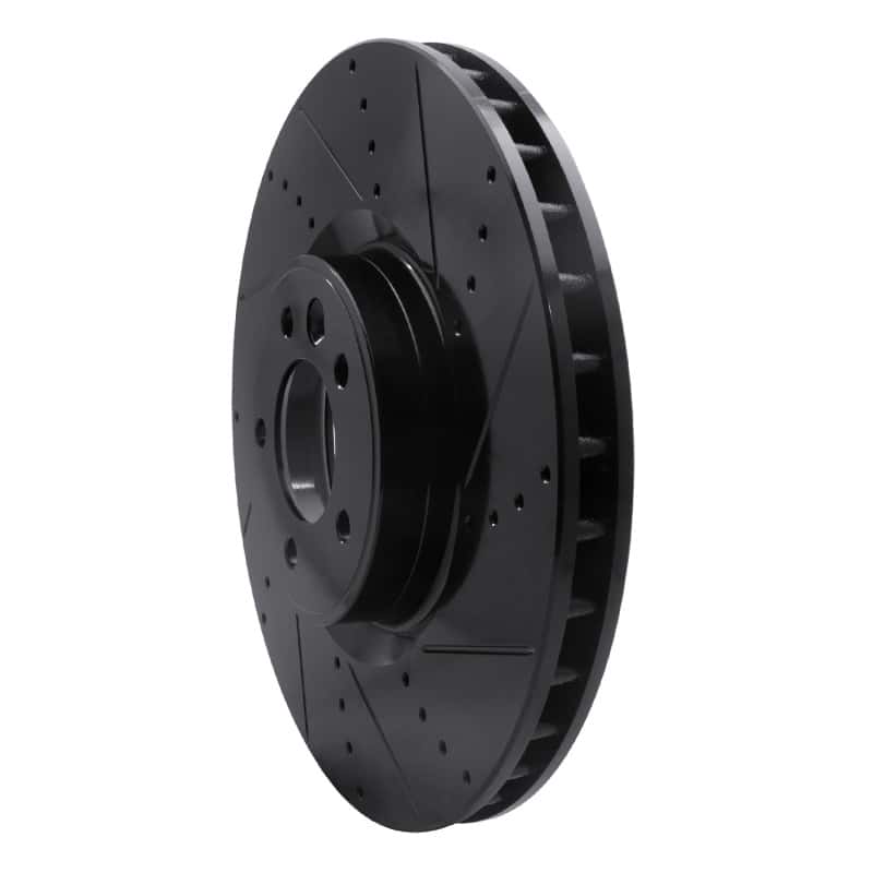 R1 Concepts — R1 2010-2017 Land Rover Range Rover Sport Front Right Drilled & Slotted Black Brake Rotor
R1 Brake Rotor Drill - view 2