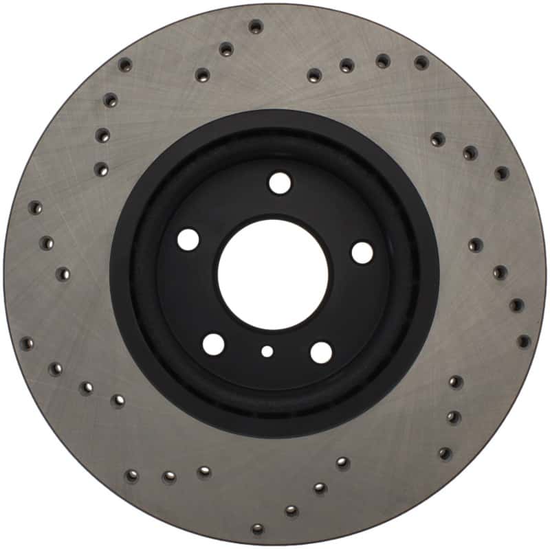 Stoptech — StopTech 08-09 Infiniti EX35 / 05-08 G35 / 09 G37 / 06-09 M35/M45 Drilled Left Front Rotor
Cross Drilled Rotor
Disc Brake Rotor - view 3