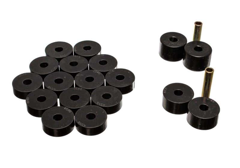 Energy Suspension — Energy Suspension 74-75 Jeep CJ5/CJ7/CJ8 Scrambler Black Body (Cab) Mount Set
BodyMntBshKt - view 4