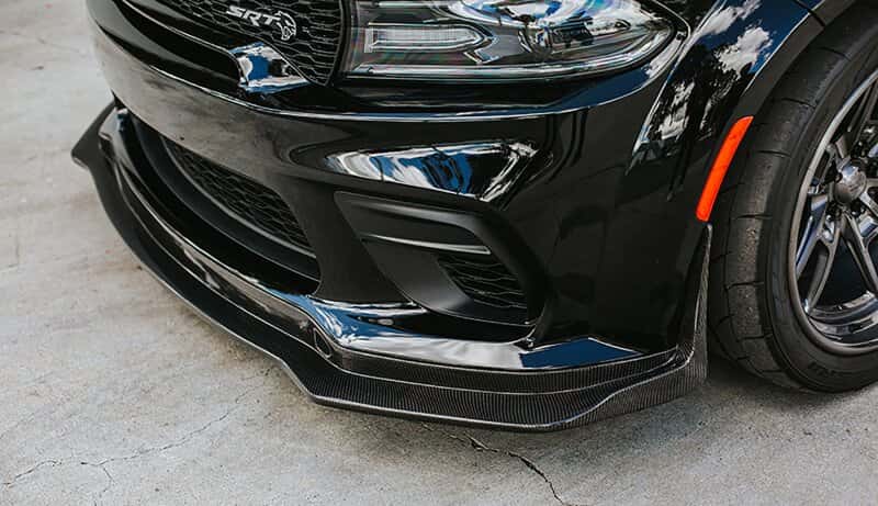 Anderson Composites — Anderson Composites 20-21 Dodge Charger Widebody Type-MB Carbon Fiber Front Splitter
Carbon splitter - view 7