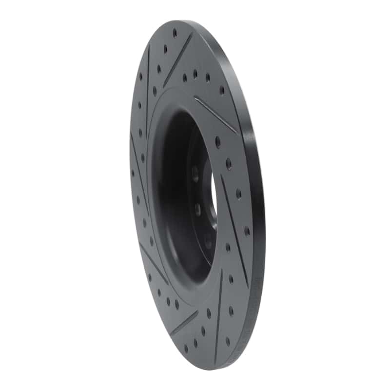 R1 Concepts — R1 15-20 Jaguar E-Pace Rear Right Drilled & Slotted Black Brake Rotor
R1 Brake Rotor Drill - view 4