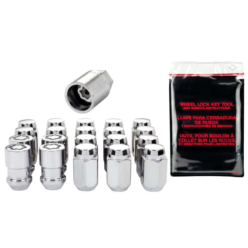 McGard — McGard 5 Lug Hex Install Kit w/Locks (Cone Seat Nut) 7/16-20 / 13/16 Hex / 1.5in. Length - Chrome
WHEEL INSTALL KIT - view 1