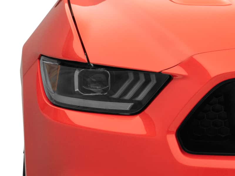 Raxiom — Raxiom 15-17 Ford Mustang GT350 GT500 LED Projector Headlights- Blk Housing (Clear Lens)
Headlights - view 8