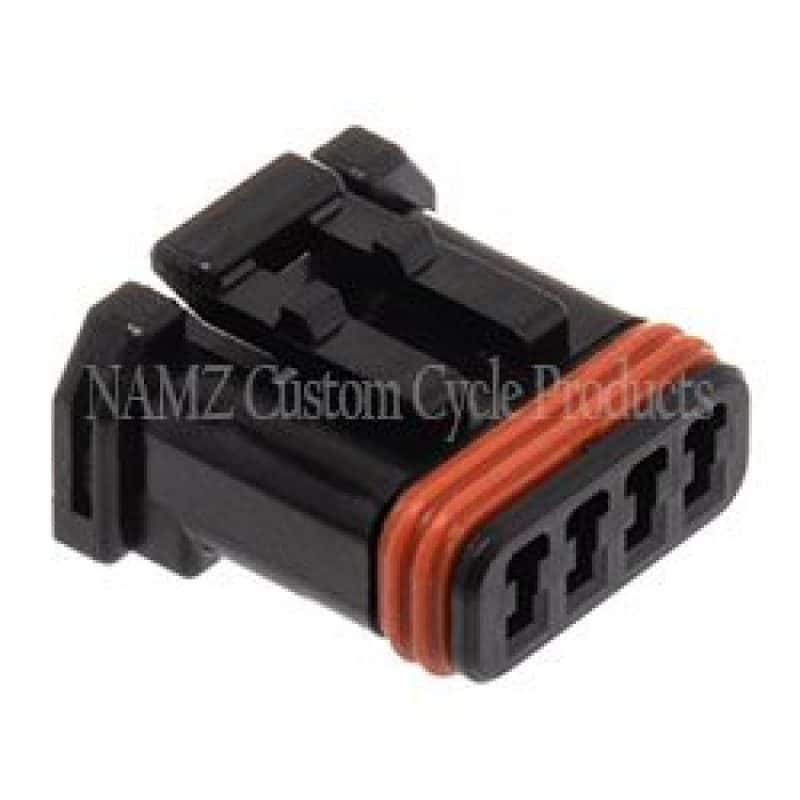 NAMZ — NAMZ JAE MX-1900 4-Position Female Black Socket Housing (HD 72908-11) - view 2