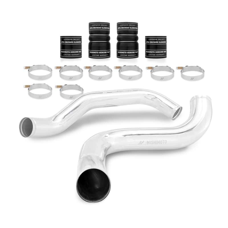 Mishimoto — Mishimoto 99-03 Ford 7.3L Powerstroke PSD Black Intercooler Kit w/ Polished Pipes - view 5