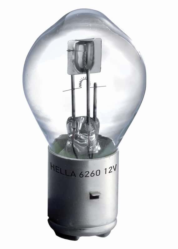 Hella — Hella Bulb 6260 12V 60/60W Ba20D B11 S2
6260 Incan Bulb - view 3