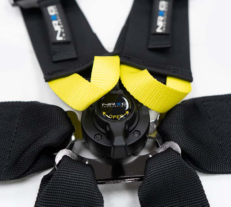 NRG — NRG FIA 6pt 2in. Shoulder Belt for HANS Device/ Rotary Cam Lock Buckle/ 3in. Waist Belt - Black - view 3