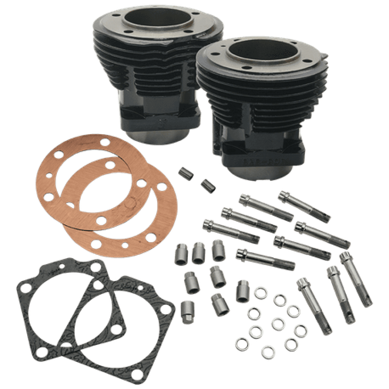 S&S Cycle — S&S Cycle 66-78 74in BT & Stock Bore Strokers 3-7/16in Bore Cylinders - Gloss Black - view 2