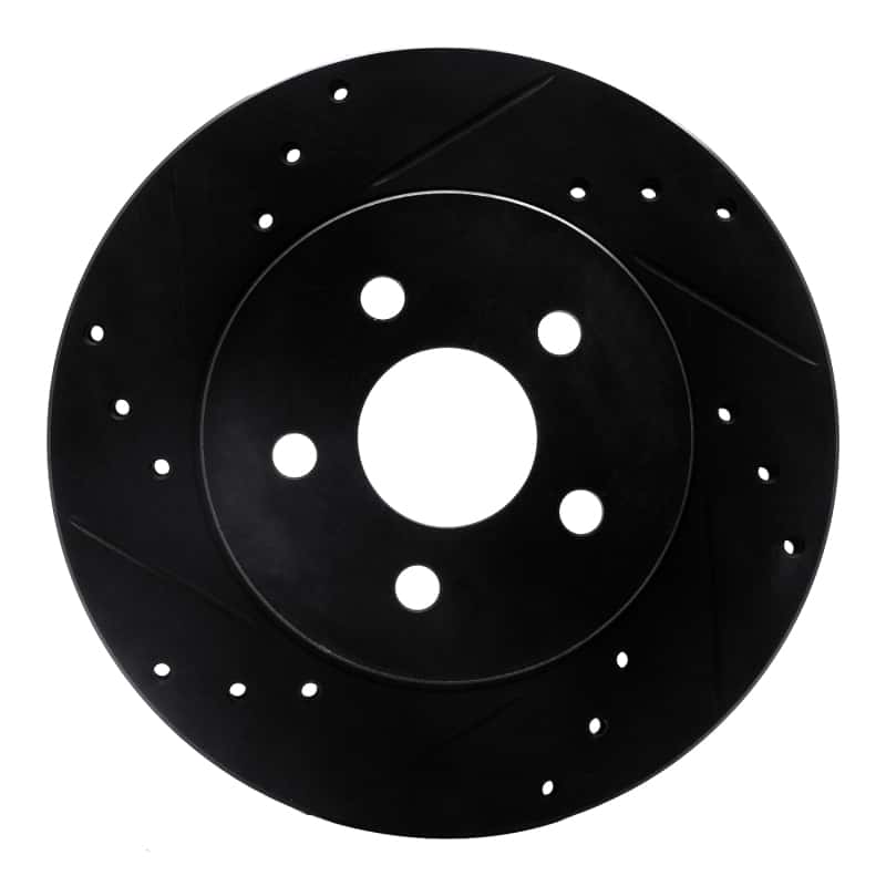 R1 Concepts — R1 88-88 Pontiac Fiero Front/Rear Left Drilled & Slotted Black Brake Rotor
R1 Brake Rotor Drill - view 1