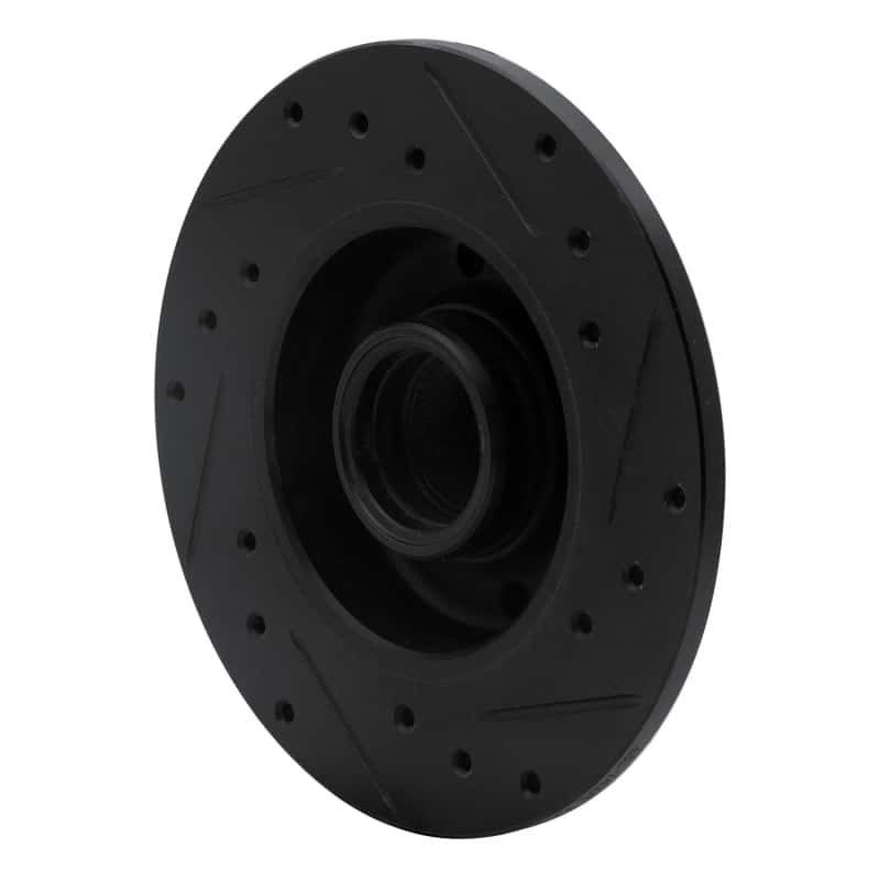 R1 Concepts — R1 85-02 Volkswagen Cabrio Rear Left Drilled & Slotted Black Brake Rotor
R1 Brake Rotor Drill - view 4