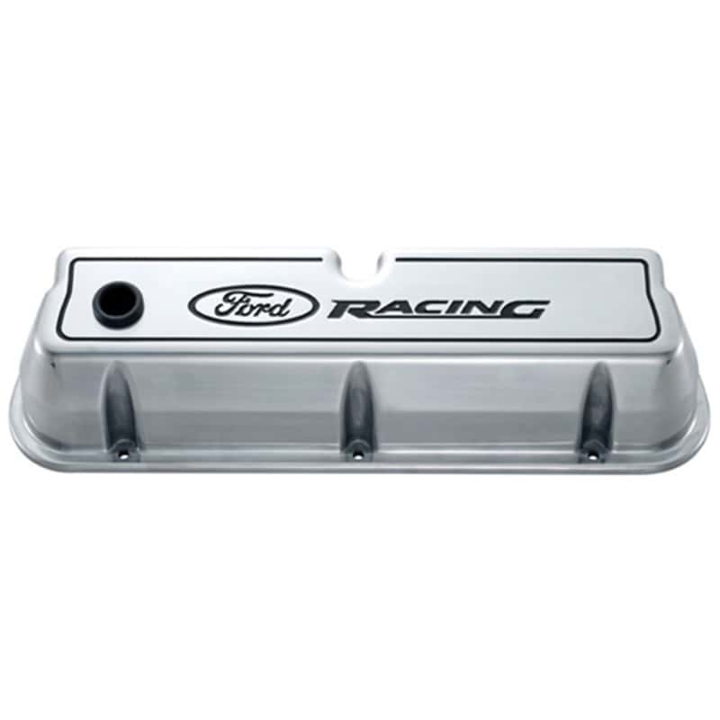Ford Racing — Ford Racing Logo Die-Cast Black Valve Covers Polished
Valve Cover Set - view 1