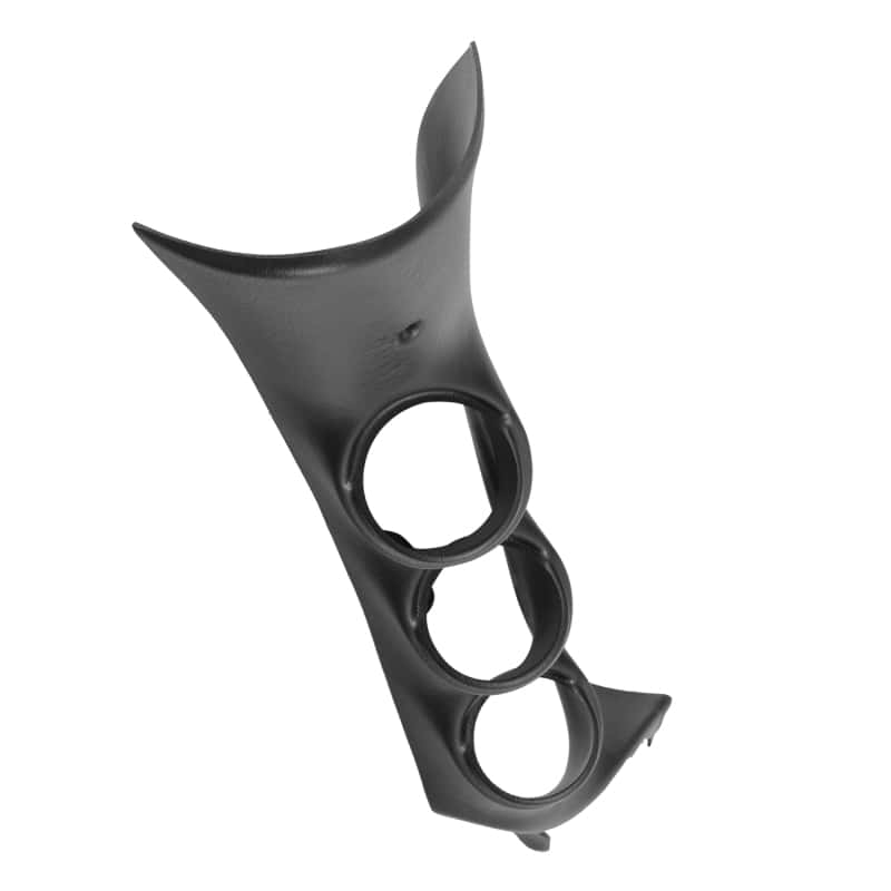 AutoMeter — Autometer 07-12 Chevy Silverado/Duramax / 07-12 GMC Sierra/Duramax w/ Speaker Blk Triple Pillar Pod
2-1/16" TRIPLE PILLA - view 2