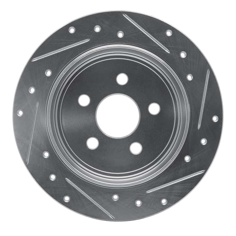 R1 Concepts — R1 95-03 Chrysler PT Cruiser Rear Left Drilled & Slotted Silver Brake Rotor
R1 Brake Rotor Drill - view 5