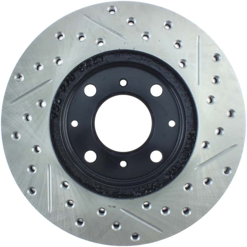 Stoptech — StopTech 96-00 Honda Civic DX/HX Coupe/90-00 Civic DX/LX Sedan Slotted & Drilled Right Front Rotor
Disc Brake Rotor
Slot/Drill Rotor - view 2