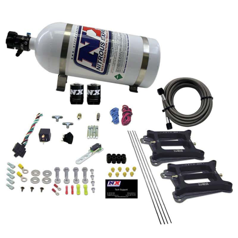 Nitrous Express — Nitrous Express Dual/4150/Alcohol Nitrous Kit (50-300HP) w/10lb Bottle
Injection System Kit
N2OSys - view 2
