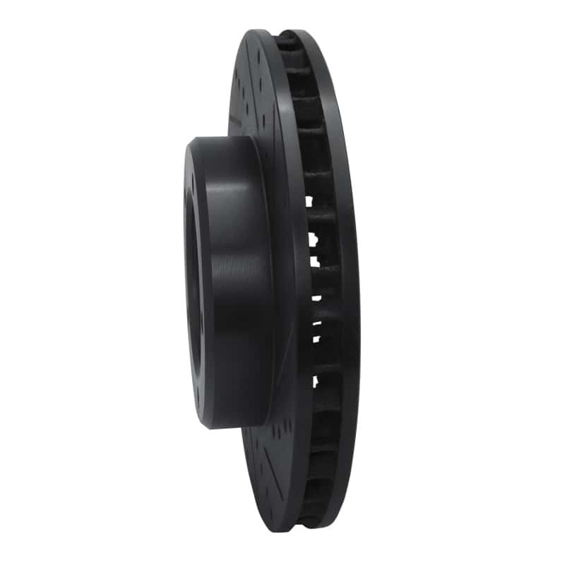R1 Concepts — R1 98-07 Lexus LX470 Front Right Drilled & Slotted Black Brake Rotor
R1 Brake Rotor Drill - view 2