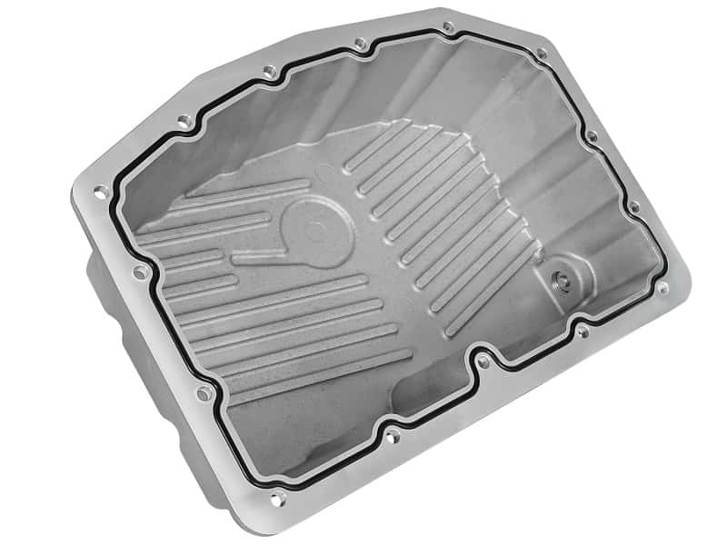 aFe — aFe Street Series Engine Oil Pan Raw w/ Machined Fins; 11-17 Ford Powerstroke V8-6.7L (td)
Engine Oil Pan - view 3