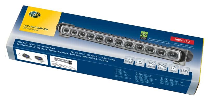 Hella — Hella Led Light Bar 350 / 14in Driving Beam - Clear - view 14