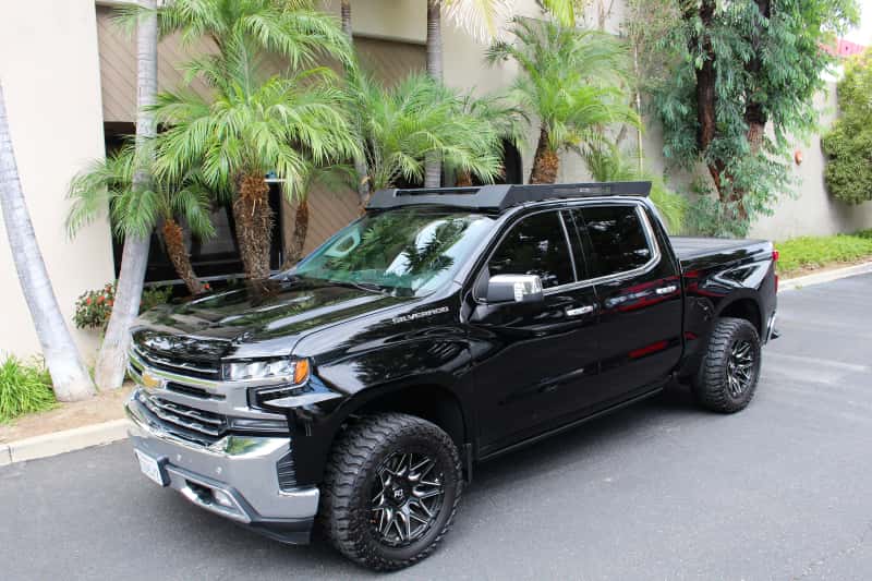 Go Rhino — Go Rhino 19-23 Chevrolet/GMC Silverado/Sierra 1500 CC Ceros Low Profile Roof Rack - Tex. Blk
Ceros Roof Rack - view 2