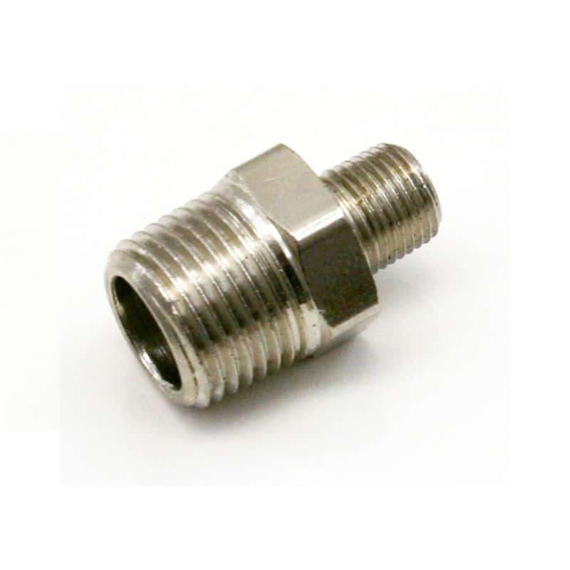 Nitrous Express — Nitrous Express 3/8 NPT x 1/8 NPT Male Union Connector
Union Connector
AdptFitting - view 1