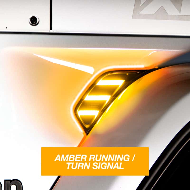 XKGLOW — XK Glow Amber Jeep Air Vent Light w/ Turn Signal & Running Light - view 2