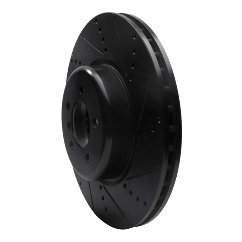 R1 Concepts — R1 13-20 BMW 440I Coupe Front Right Drilled & Slotted Black Brake Rotor
R1 Brake Rotor Drill - view 2