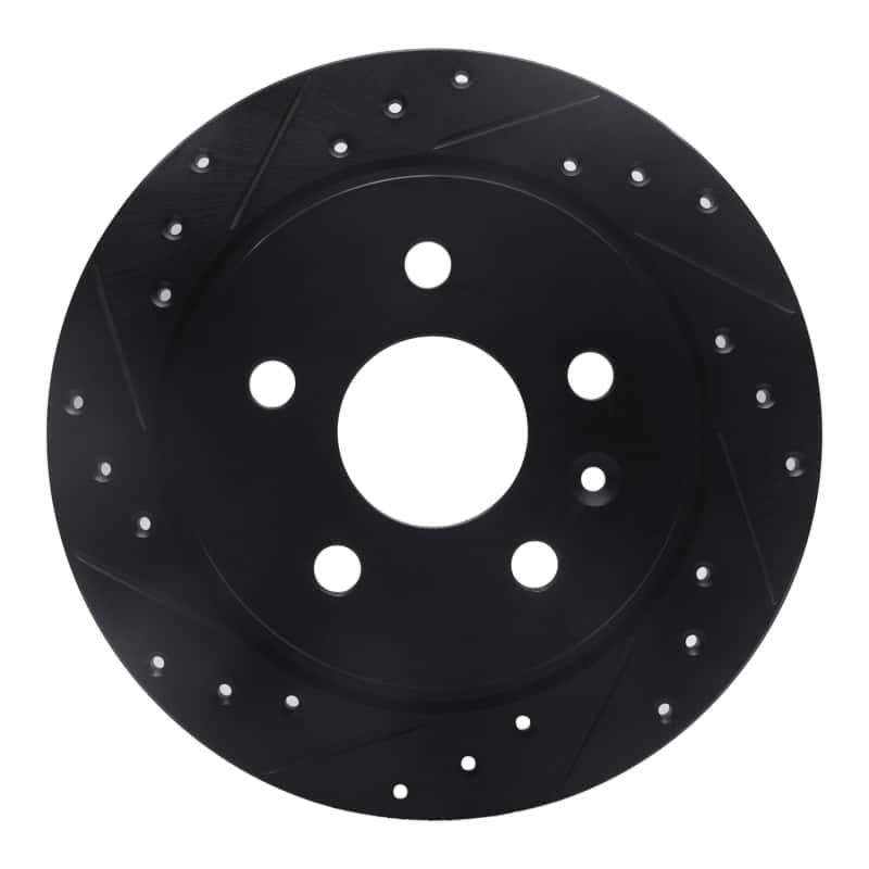 R1 Concepts — R1 11-16 Buick Regal Rear Left Drilled & Slotted Black Brake Rotor
R1 Brake Rotor Drill - view 1
