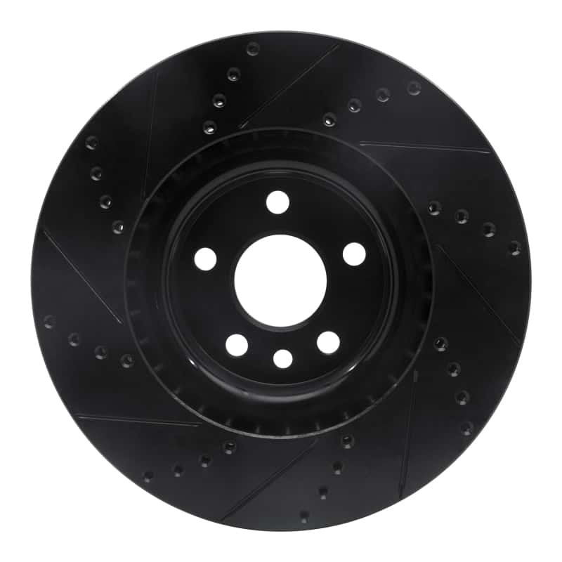 R1 Concepts — R1 15-19 Jaguar E-Pace Front Right Drilled & Slotted Black Brake Rotor
R1 Brake Rotor Drill - view 5