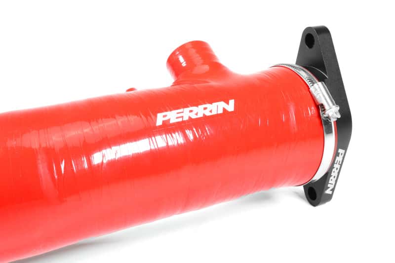 Perrin Performance — PERRIN 22-24 Subaru WRX / 20-25 LGT & OBXT Turbo Inlet Hose w/Turbo Adapter Flange (Long) - Red - view 9