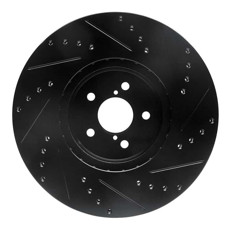 R1 Concepts — R1 05-18 Subaru Outback Front Left Drilled & Slotted Black Brake Rotor
R1 Brake Rotor Drill - view 5