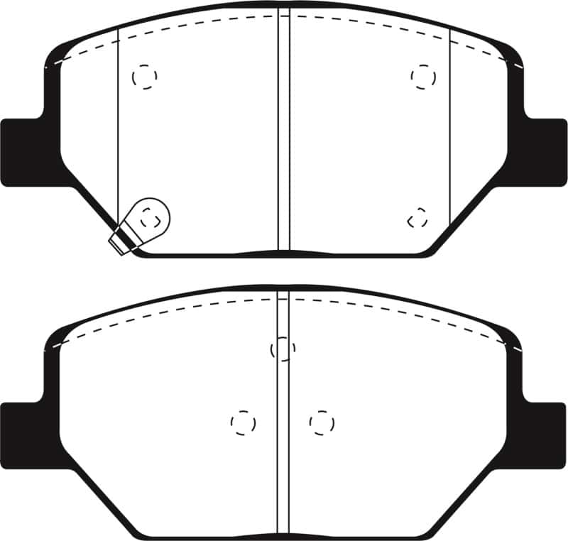 EBC — EBC 2015+ Chevrolet Camaro 3.6L Bluestuff Front Brake Pads
Disc Brake Pad - view 4