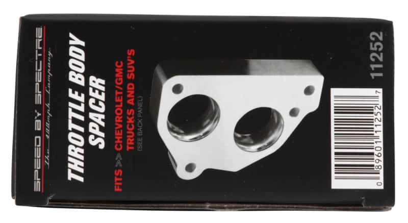 Spectre — Spectre 86-95 GM 4.3L/5.0L/5.7L Throttle Body Injection Spacer
Throttle Body Inject
Spacer - view 6