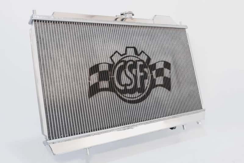 CSF — CSF 96-07 Mitsubishi Evo 4/5/6/7/8/9 Full-Slim Radiator w/12in Fan & Shroud/-16AN & Slip On Fitting
CSF Radiator - view 2
