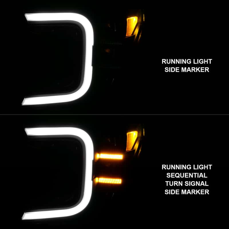 ANZO — ANZO 18-20 Ford F-150 Full Led Projector Smoke Bar Style Headlights Black Amber
Head Light Set
HdLtSet - view 6