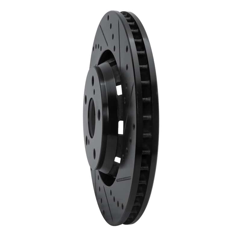 R1 Concepts — R1 09-15 Toyota Venza Front Right Drilled & Slotted Black Brake Rotor
R1 Brake Rotor Drill - view 2
