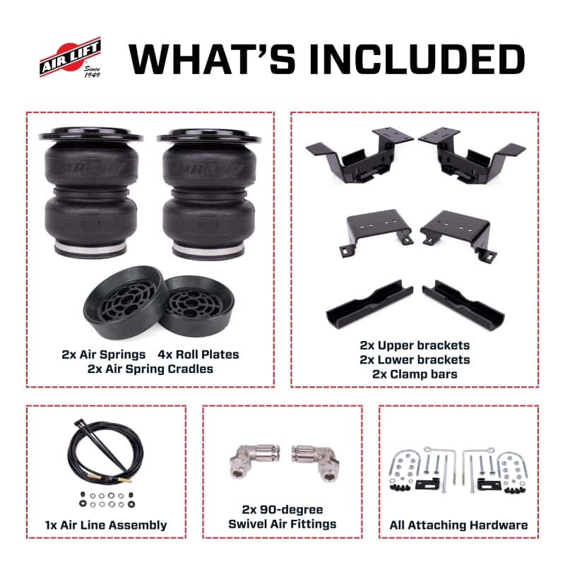 Air Lift — Air Lift 24-25 Chevy Silverado 2500HD ZR2 4WD LoadLifter 5000 Ultimate w/ Air Spring Cradle
Susp Leveling Kit - view 4
