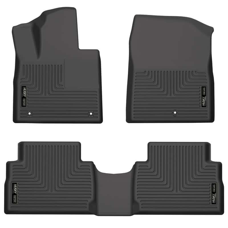 Husky Liners — Husky Liners 21-22 Hyundai Santa Fe WeatherBeater Front & 2nd Seat Floor Liners - Black
Weatherbeater Series
Floor Liners - view 1