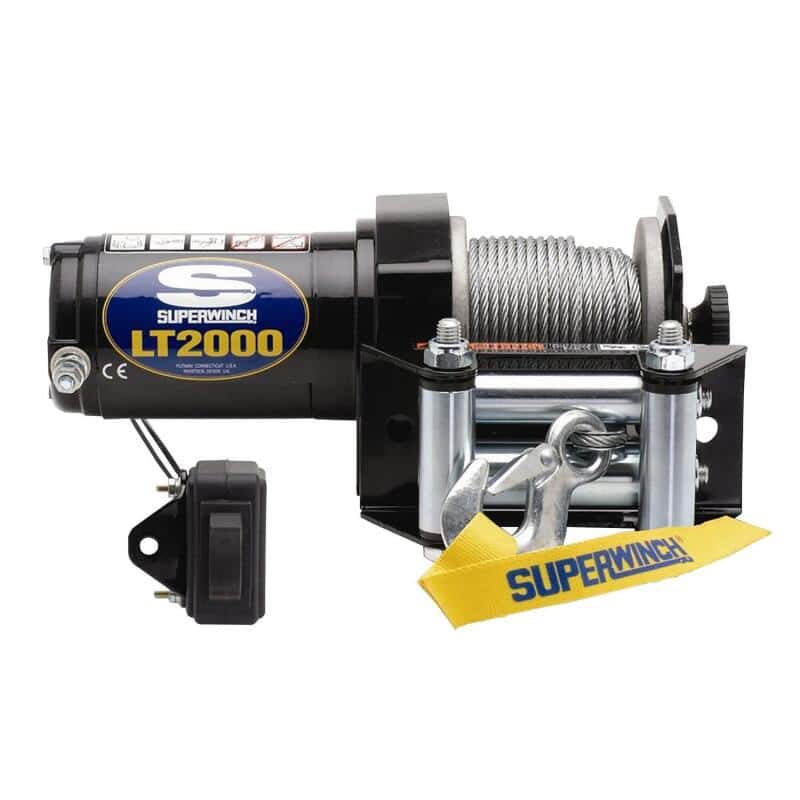 Superwinch — Superwinch 2000 LBS 12V DC 5/32in x 49ft Steel Rope LT2000 Winch
Winch - view 2