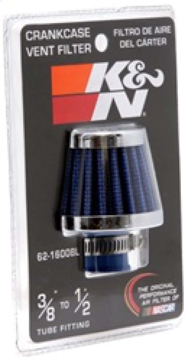 K&N Engineering — K&N 2in Base OD x .375in Flange ID x 1.75in H Rubber Base Crankcase Vent Filter - Blue
Vent Air Filter/Brea
Vent Air Filter - view 9