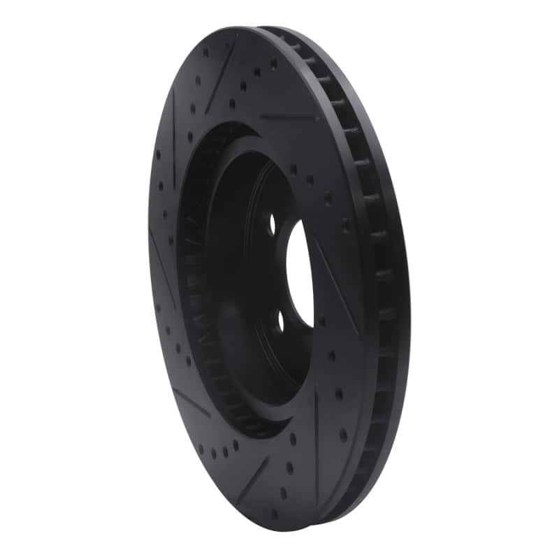 R1 Concepts — R1 05-23 Chrysler 300 Front Right Drilled & Slotted Black Brake Rotor
R1 Brake Rotor Drill - view 4