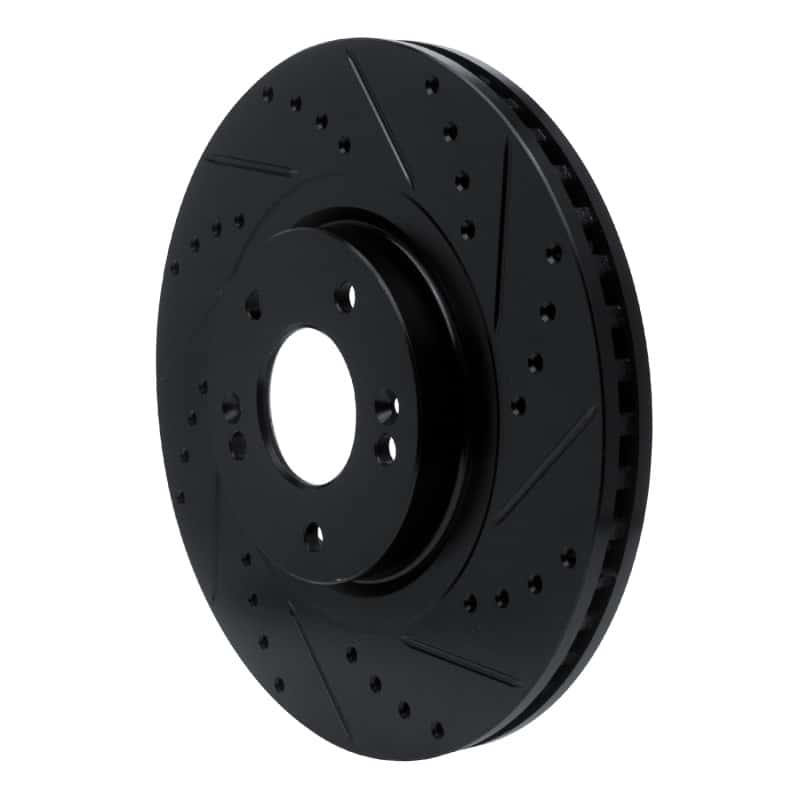 R1 Concepts — R1 13-20 Hyundai Santa Fe XL Front Right Drilled & Slotted Black Brake Rotor
R1 Brake Rotor Drill - view 2